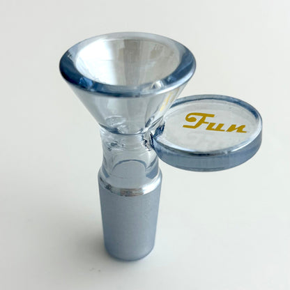 Fortune | Electroplated 14mm Joint Glass Bowl With Gold Logo