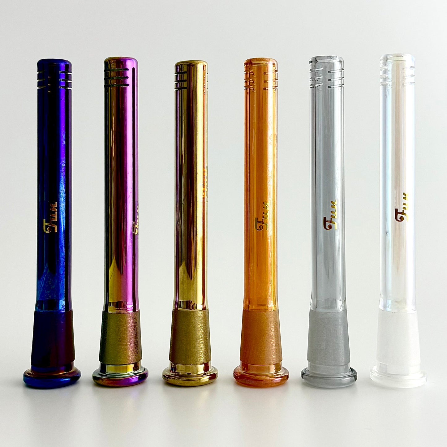 Fortune | Electroplate 5-1/2" Downstem With Gold Logo