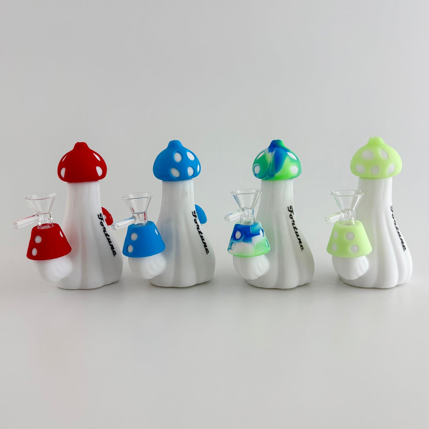 Fortune | 5" Mushroom Silicone Waterpipe