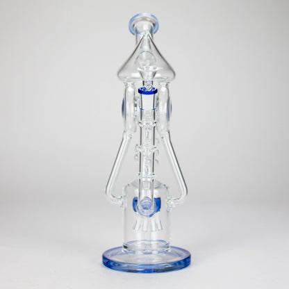 12″ Recycler Glass Bong – 5MM Thick Borosilicate with Coil Tube Design [C1575]
