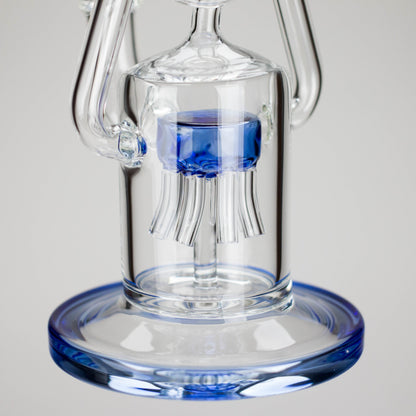 12″ Recycler Glass Bong – 5MM Thick Borosilicate with Coil Tube Design [C1575]
