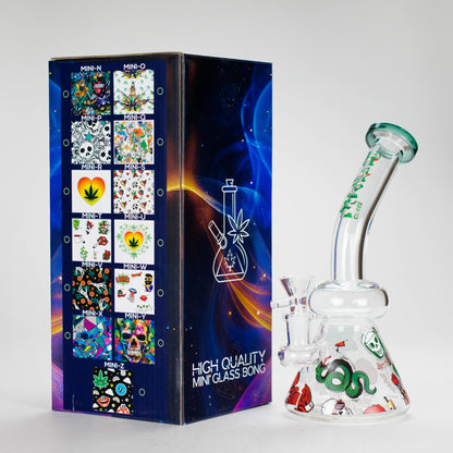 Haze | 8.5″ ROCK’N’ROLL Glass Rig – Teal (Mini-L)