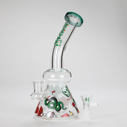 Haze | 8.5″ ROCK’N’ROLL Glass Rig – Teal (Mini-L)