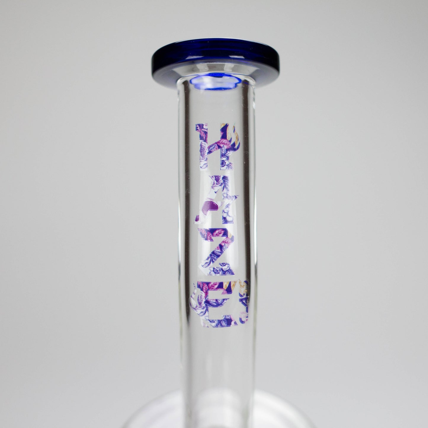 Haze | 9″ Skull Flower Glass Rig – Blue (Mini-M)