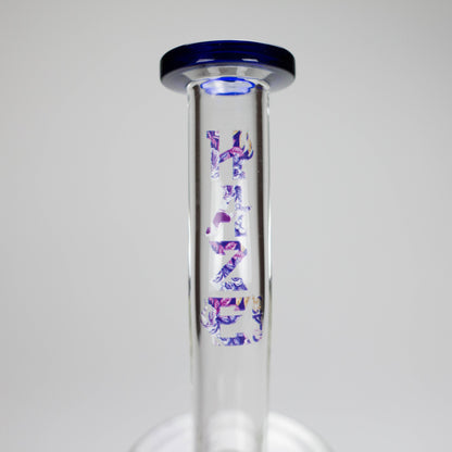 Haze | 9″ Skull Flower Glass Rig – Blue (Mini-M)