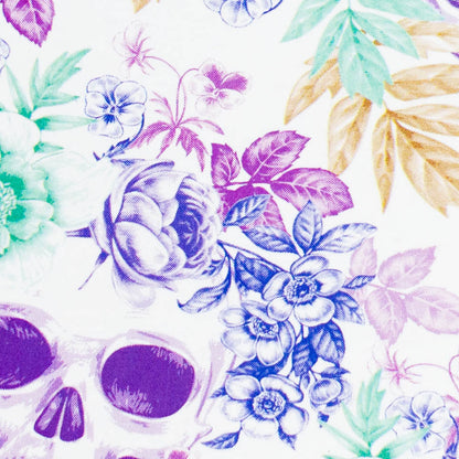 Haze | 9″ Skull Flower Glass Rig – Blue (Mini-M)