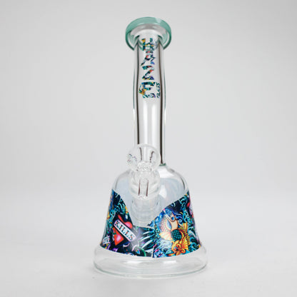 Haze | 8″ Kills Glass Bong – Teal (Mini-N)