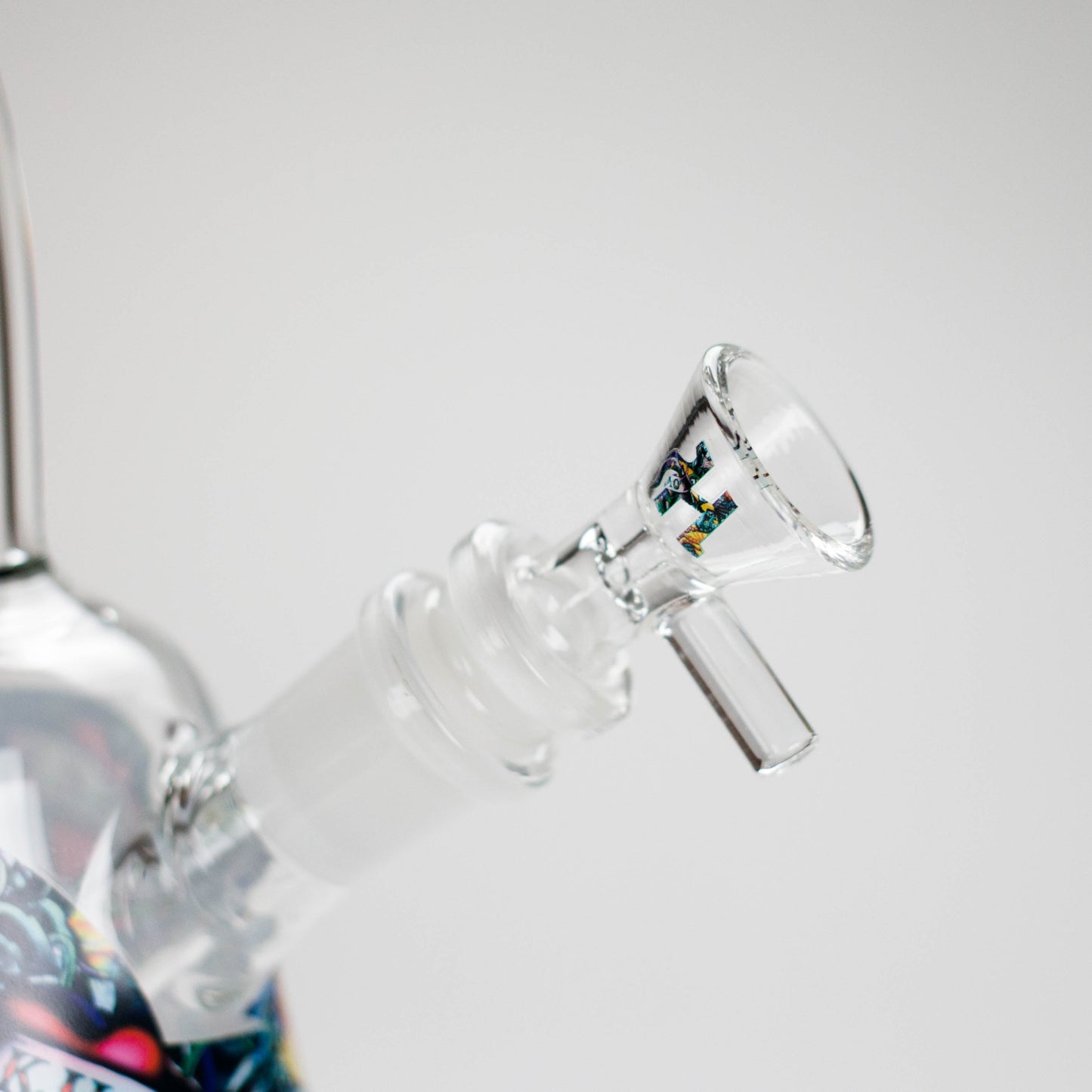 Haze | 8″ Kills Glass Bong – Teal (Mini-N)