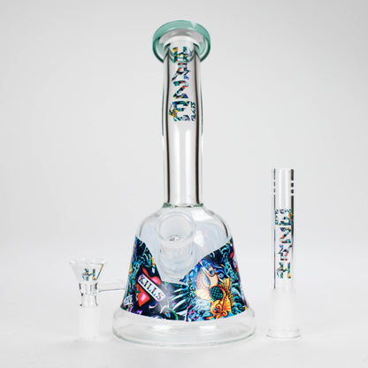 Haze | 8″ Kills Glass Bong – Teal (Mini-N)