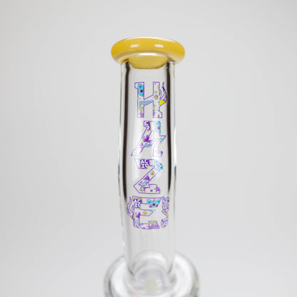 Haze | 9″ 420 Trip Glass Bong – Jade Yellow (Mini-B)