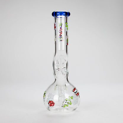 Haze | 9″ Smoking Zig-Zag Glass Bong – Blue (Mini-T)