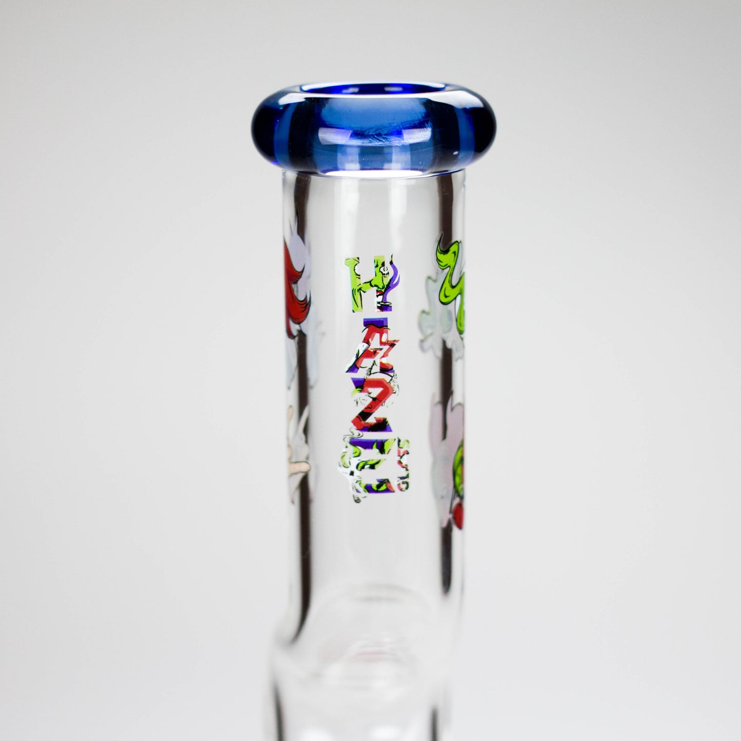 Haze | 9″ Smoking Zig-Zag Glass Bong – Blue (Mini-T)