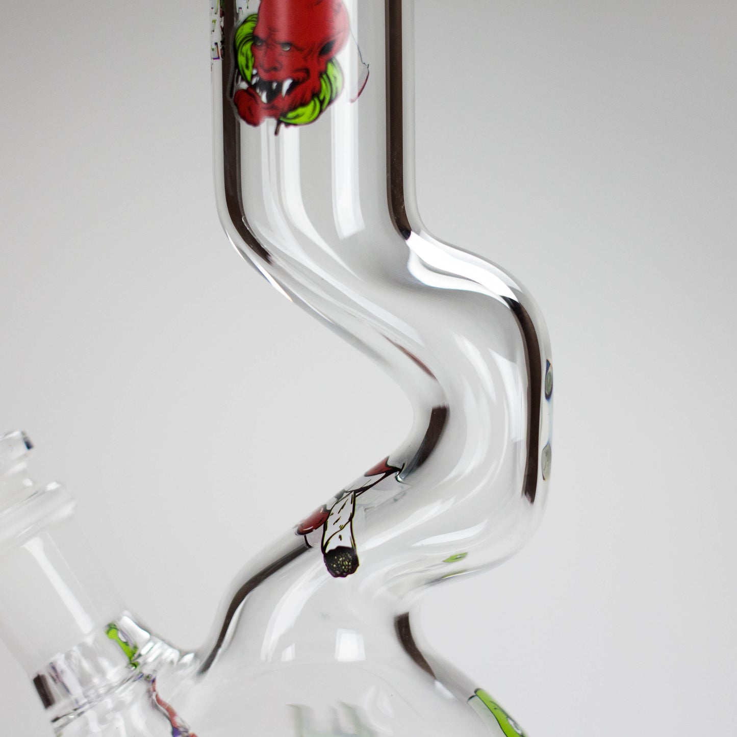 Haze | 9″ Smoking Zig-Zag Glass Bong – Blue (Mini-T)