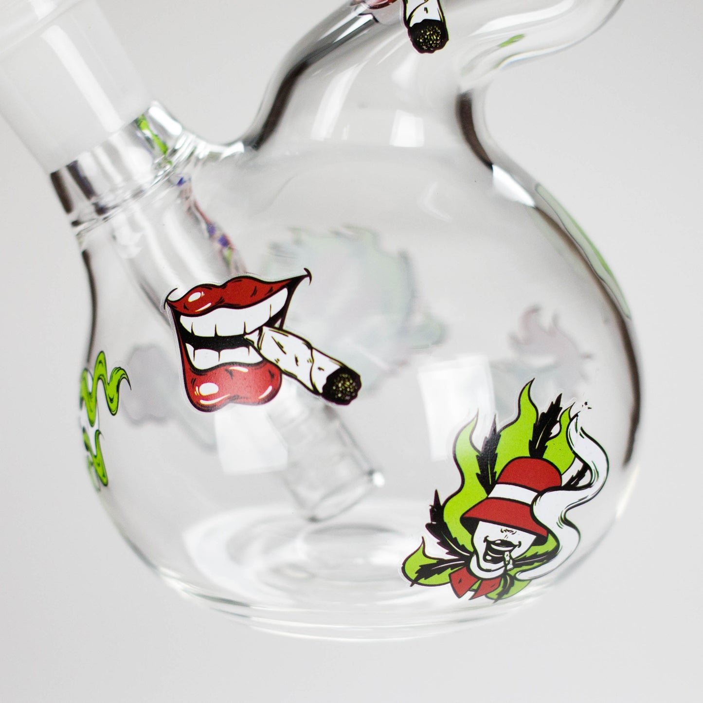 Haze | 9″ Smoking Zig-Zag Glass Bong – Blue (Mini-T)