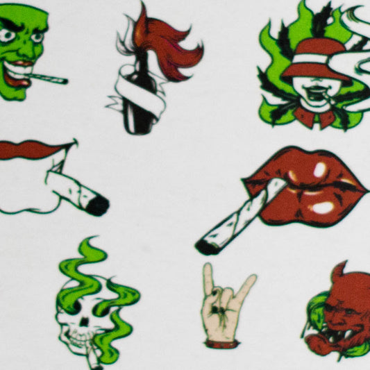 Haze | 9″ Smoking Zig-Zag Glass Bong – Blue (Mini-T)