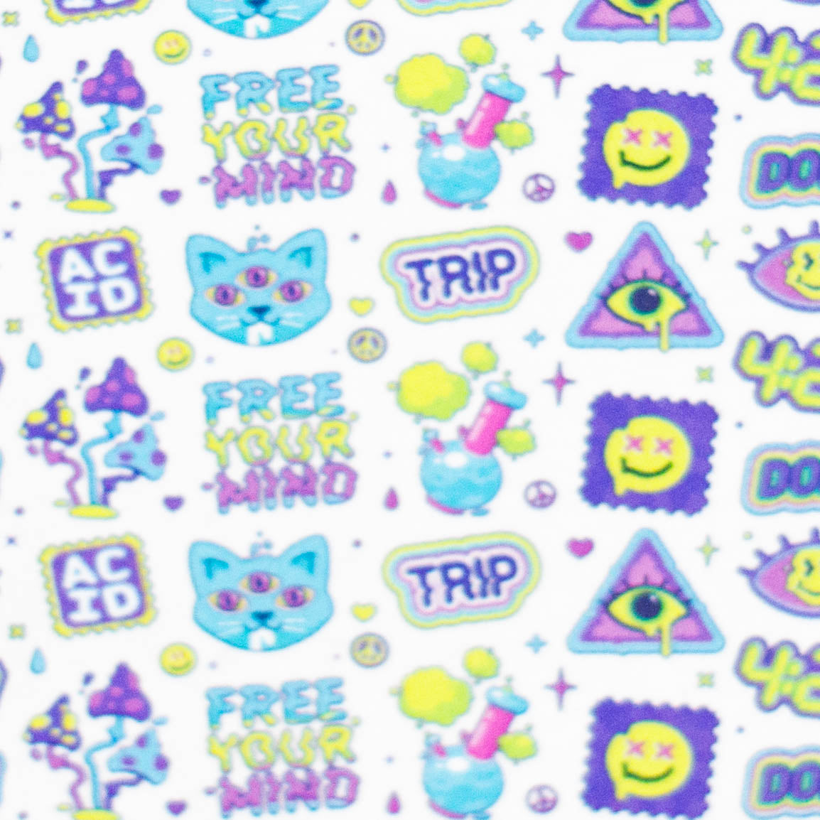 Haze | 9″ 420 Trip Glass Bong – Jade Yellow (Mini-B)