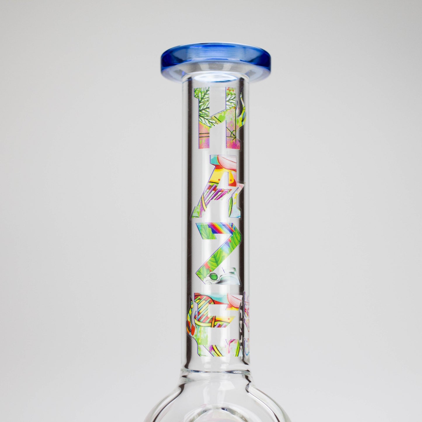 Haze 7″ Aliens Trip Glass Bubbler – Light Blue (Mini-C)