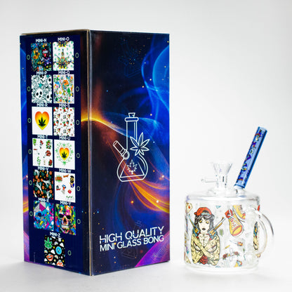 Haze | 6″ Coffee Mug Mini Bubbler – Blue (Mini-G)