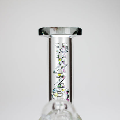 Haze | 7″ Skull Glass Bubbler – Charcoal Black (Mini-H)