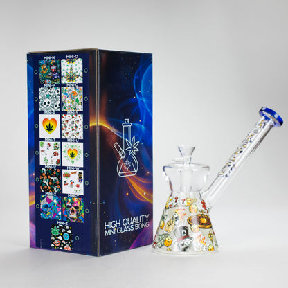 Haze | 8″ Gambling Glass Bubbler – Blue (Mini-I)