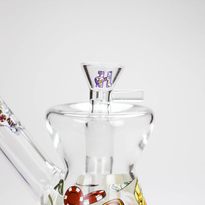 Haze | 8″ Gambling Glass Bubbler – Blue (Mini-I)
