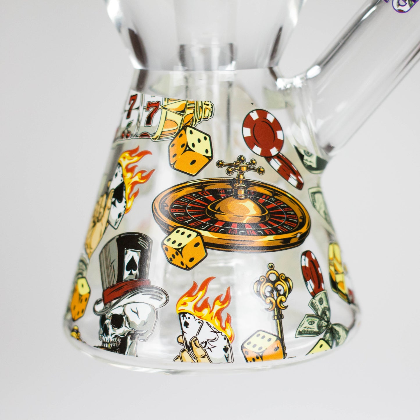 Haze | 8″ Gambling Glass Bubbler – Blue (Mini-I)