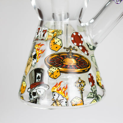 Haze | 8″ Gambling Glass Bubbler – Blue (Mini-I)