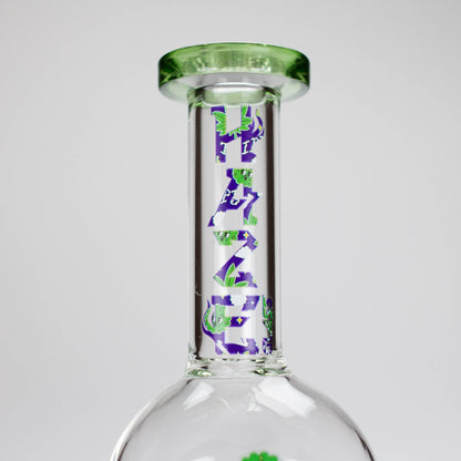 Haze | 8″ Trippy Bubble Dab Rig – Green (Mini-J)