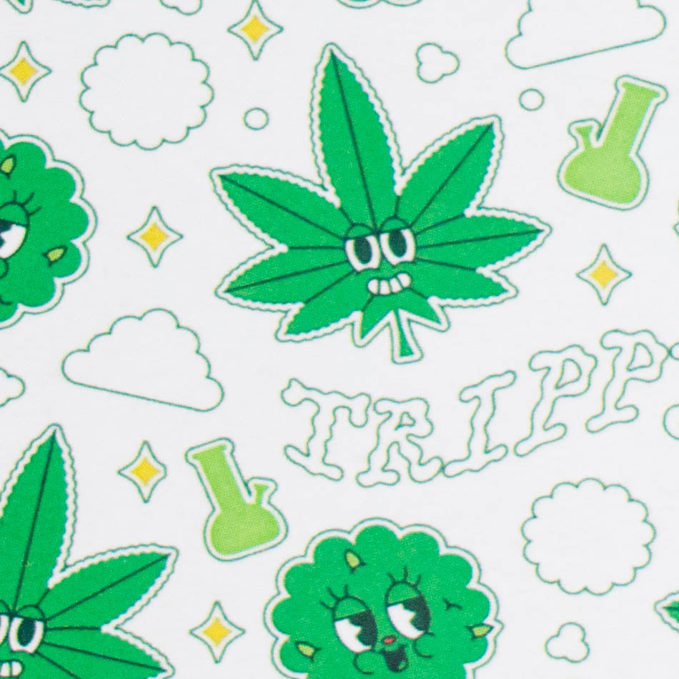 Haze | 8″ Trippy Bubble Dab Rig – Green (Mini-J)