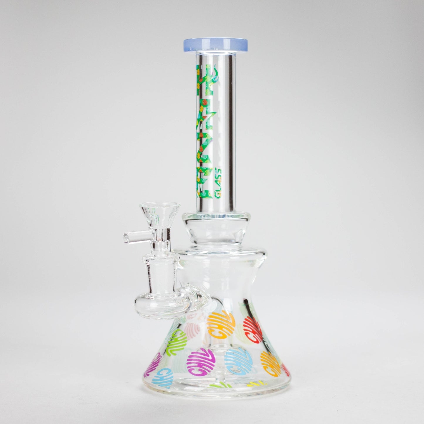 Haze | 8.5″ Colorful Chill Rig – Jade Blue (Mini-K)