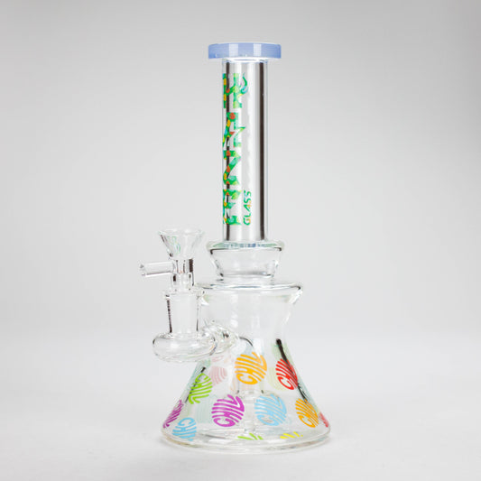 Haze | 8.5″ Colorful Chill Rig – Jade Blue (Mini-K)
