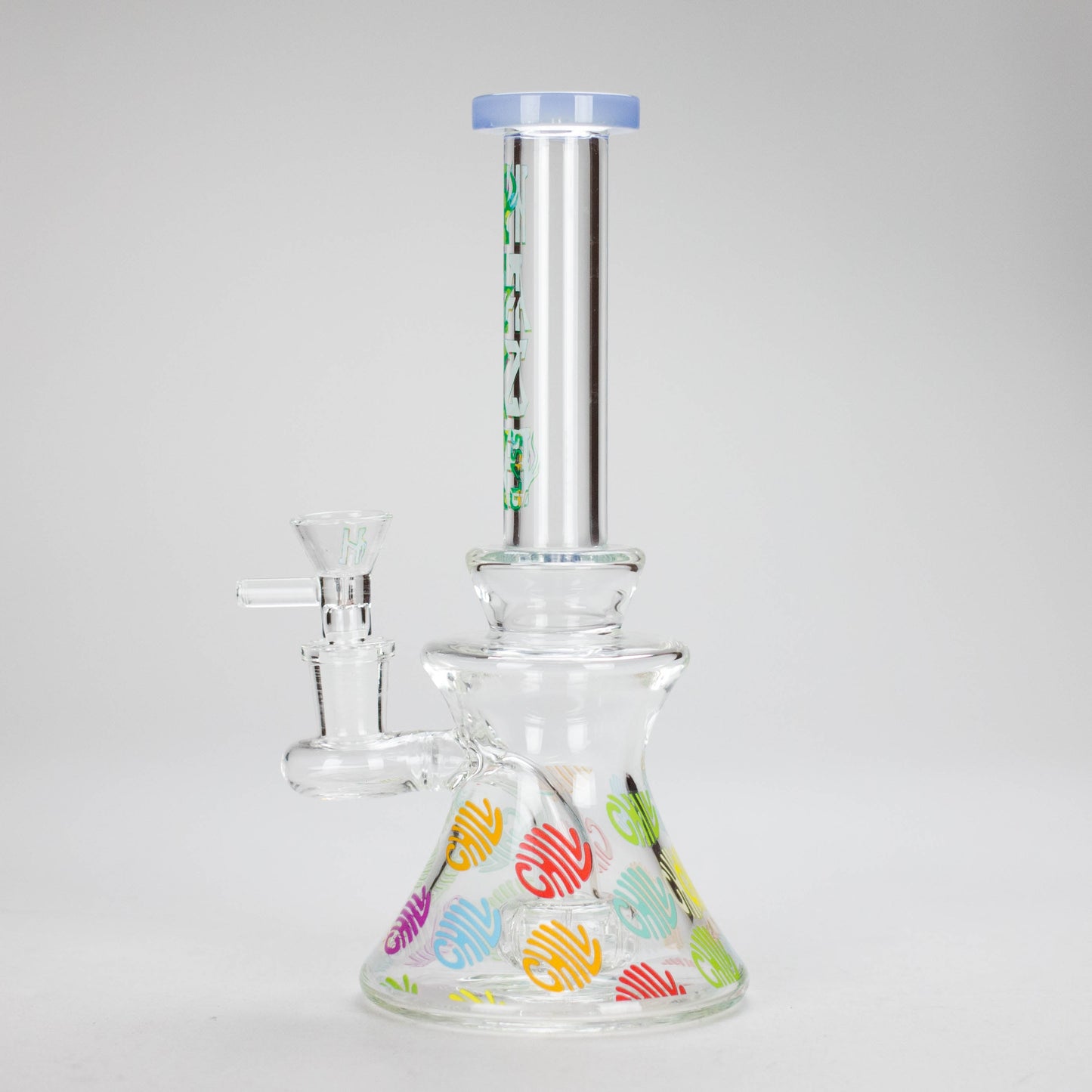 Haze | 8.5″ Colorful Chill Rig – Jade Blue (Mini-K)