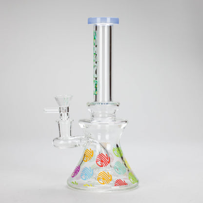 Haze | 8.5″ Colorful Chill Rig – Jade Blue (Mini-K)