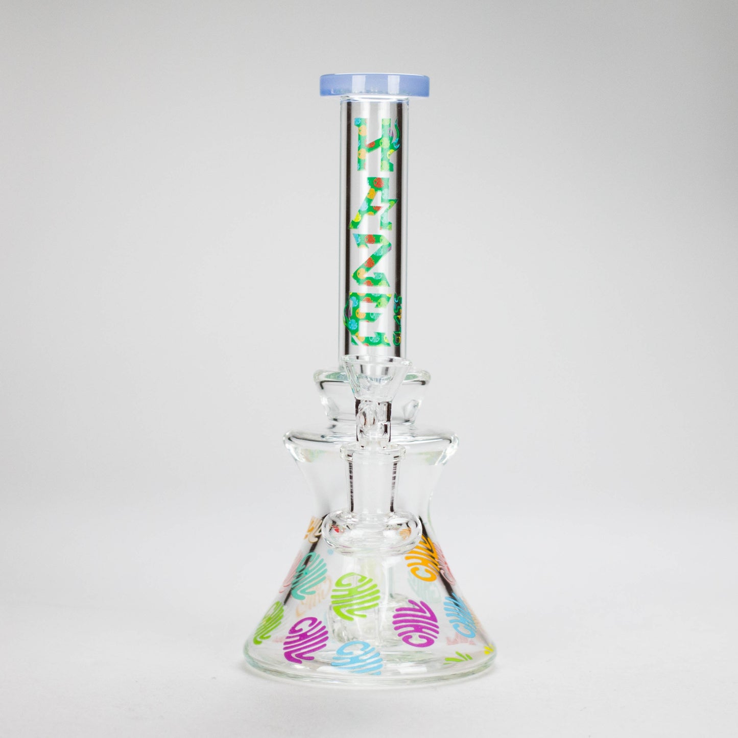 Haze | 8.5″ Colorful Chill Rig – Jade Blue (Mini-K)