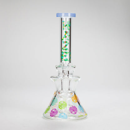 Haze | 8.5″ Colorful Chill Rig – Jade Blue (Mini-K)