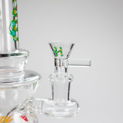 Haze | 8.5″ Colorful Chill Rig – Jade Blue (Mini-K)