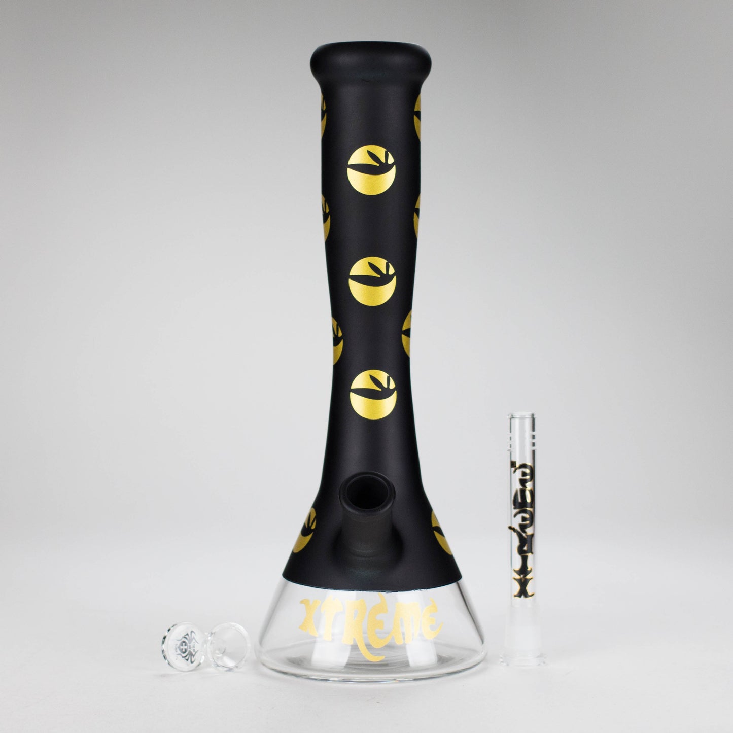 Xtreme | 13″ 7mm Vase Shape Beaker Bong with Window – (XTR-1009)