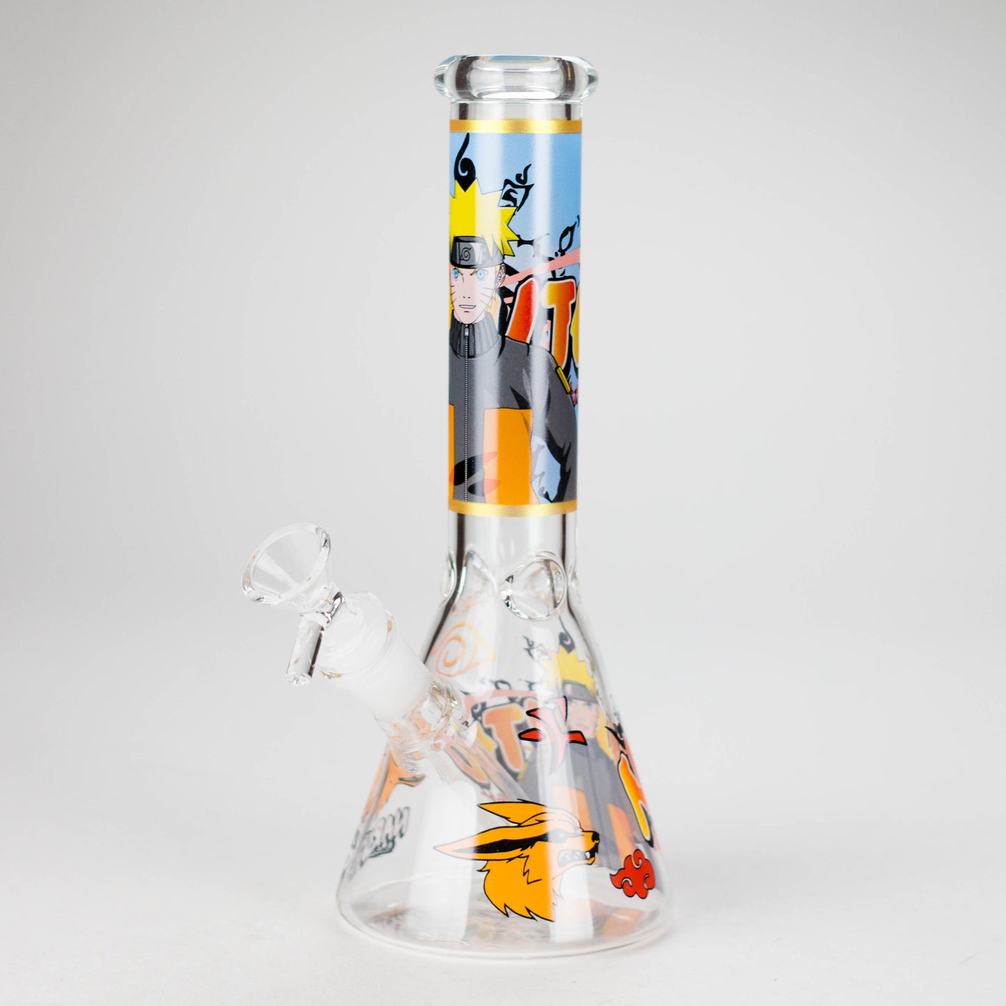 10" Comic Design Glass Beaker Bong – 14mm Bowl Joint