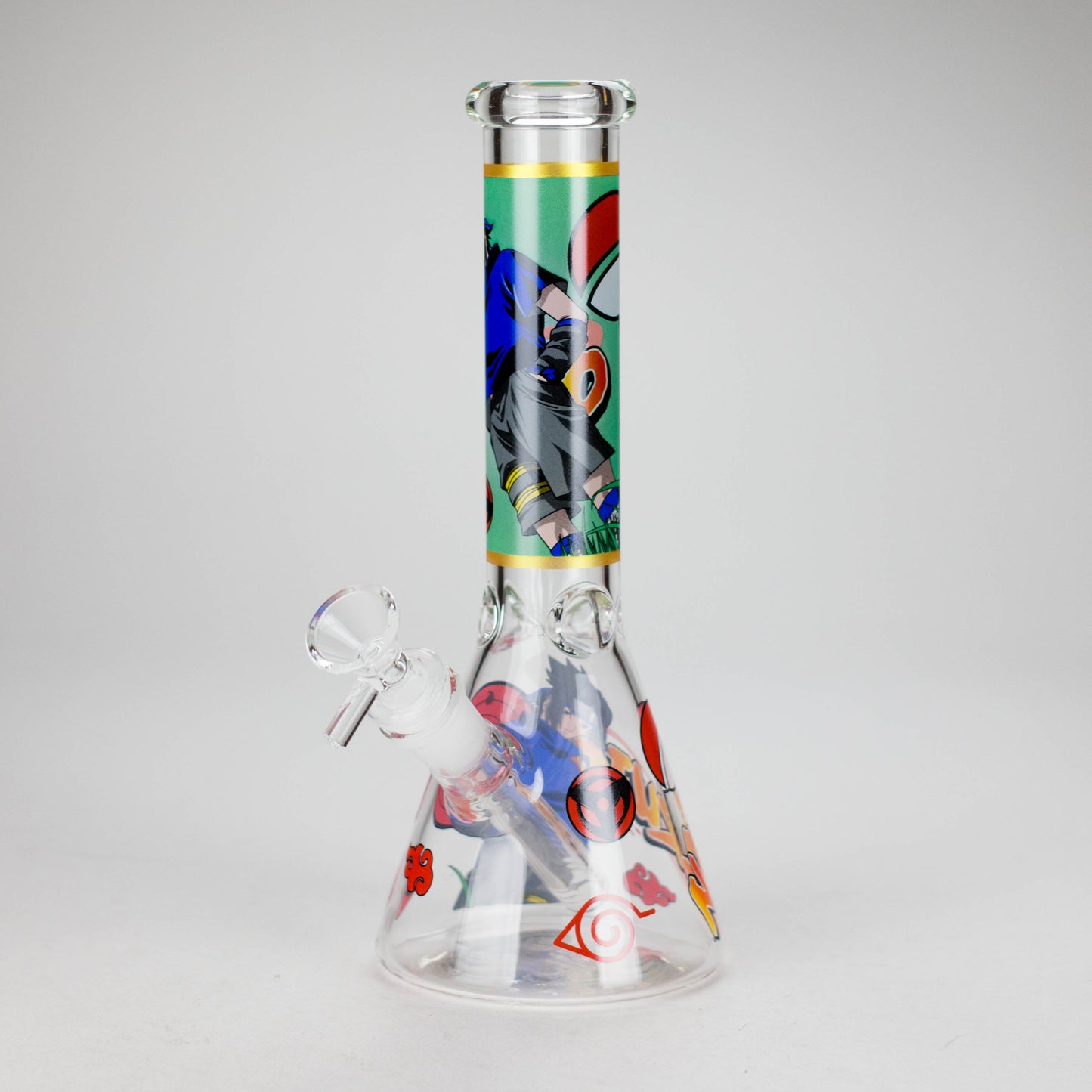 10" Comic Design Glass Beaker Bong – 14mm Bowl Joint