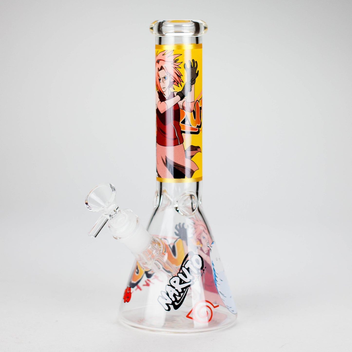 10" Comic Design Glass Beaker Bong – 14mm Bowl Joint