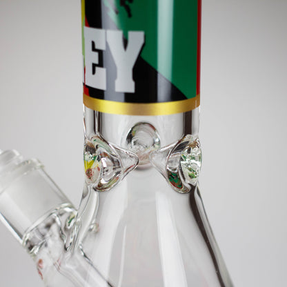 14" BM Design Glass Bong – 7mm Thick with Ice Catcher