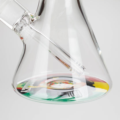 14" BM Design Glass Bong – 7mm Thick with Ice Catcher