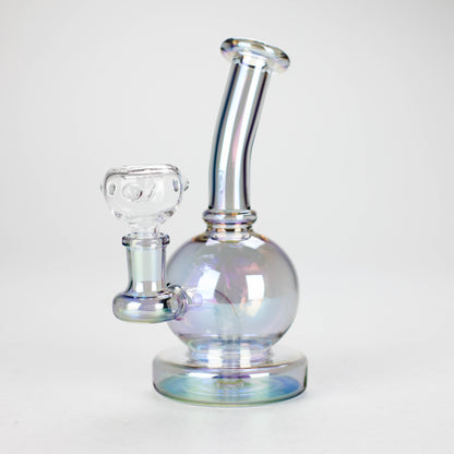 7" Solid Color Electroplate Glass Bong – 14mm Bowl Joint