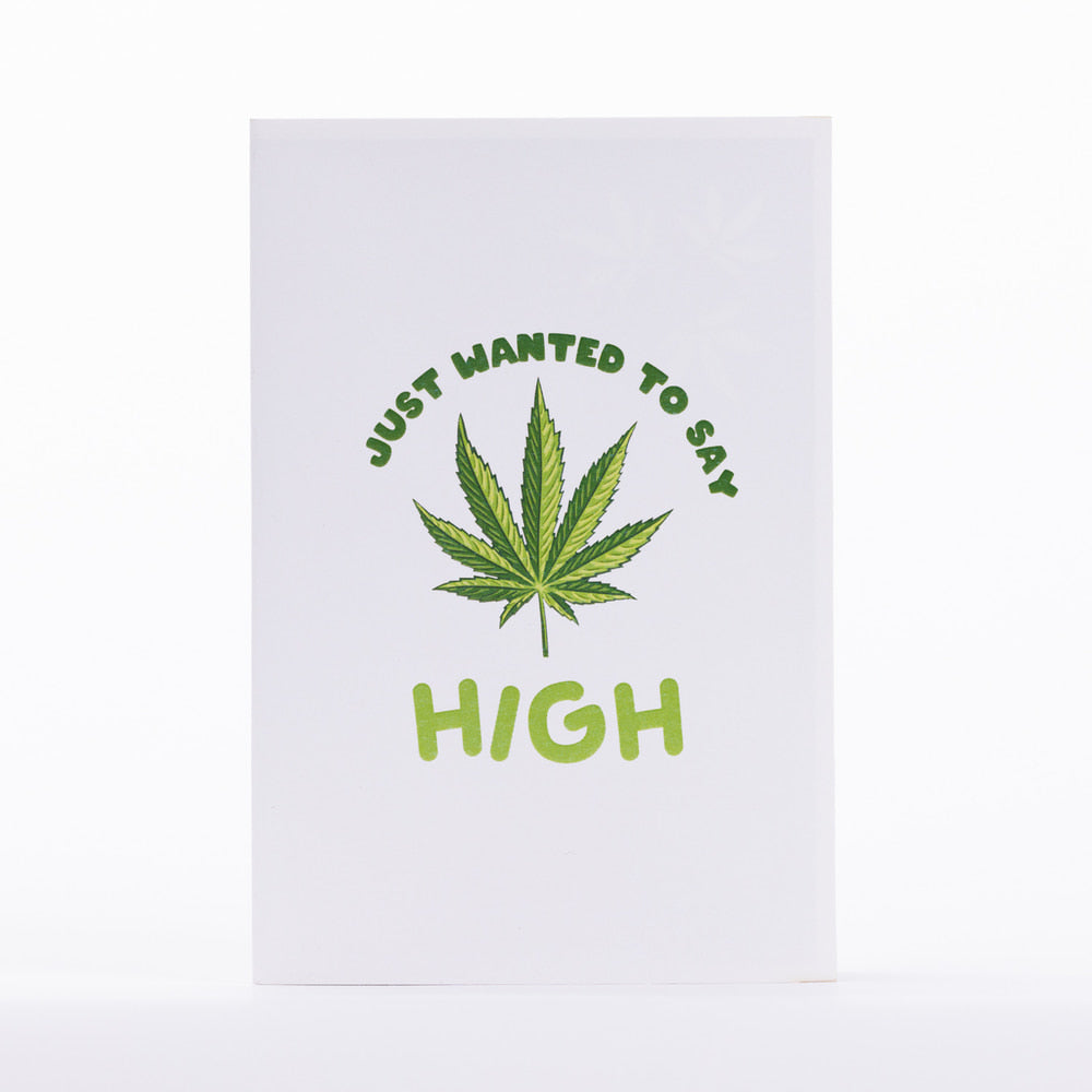 Intricate Greetings | Cannabis Leaf 3D Pop-Up Card – For Any Occasion
