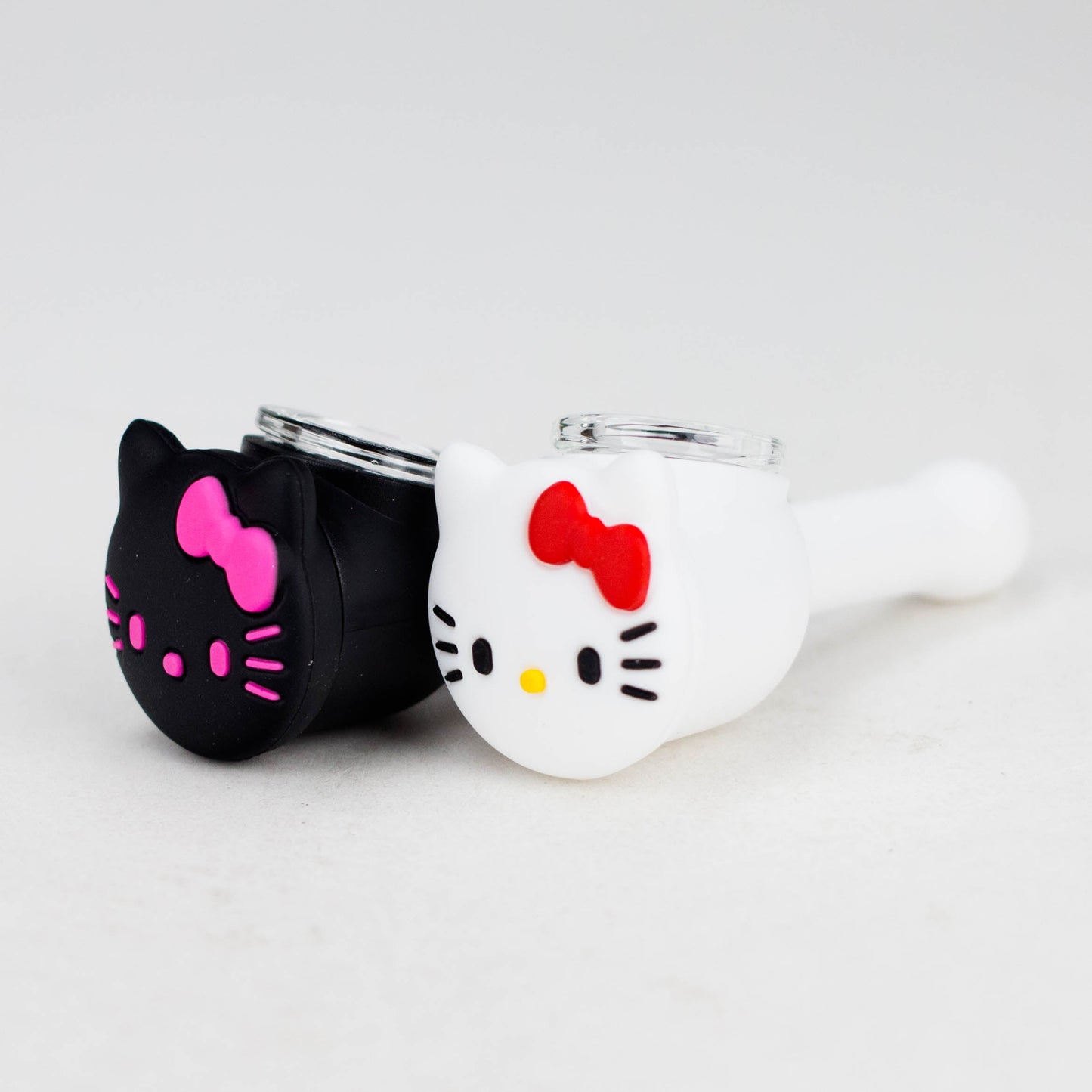 4" Kitty Design Silicon and Glass pipe