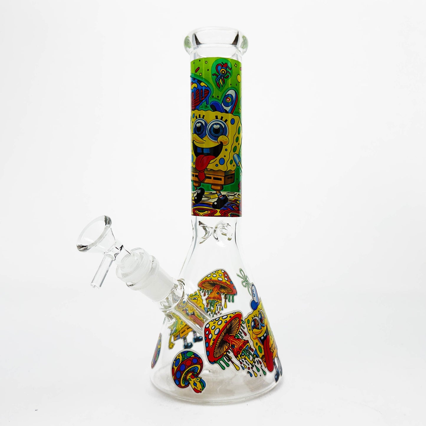 10" Glass Beaker Bong with SB Design [FT06]