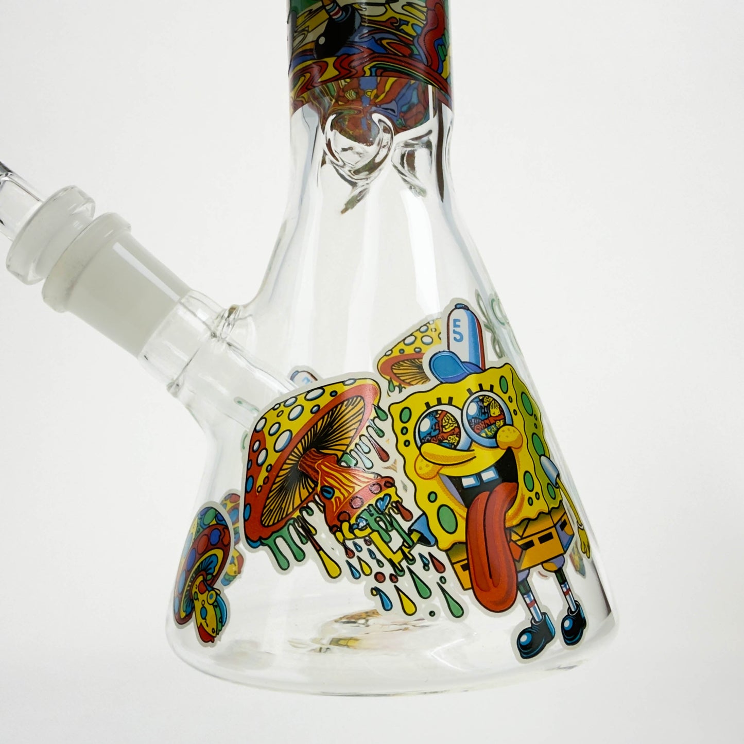 10" Glass Beaker Bong with SB Design [FT06]