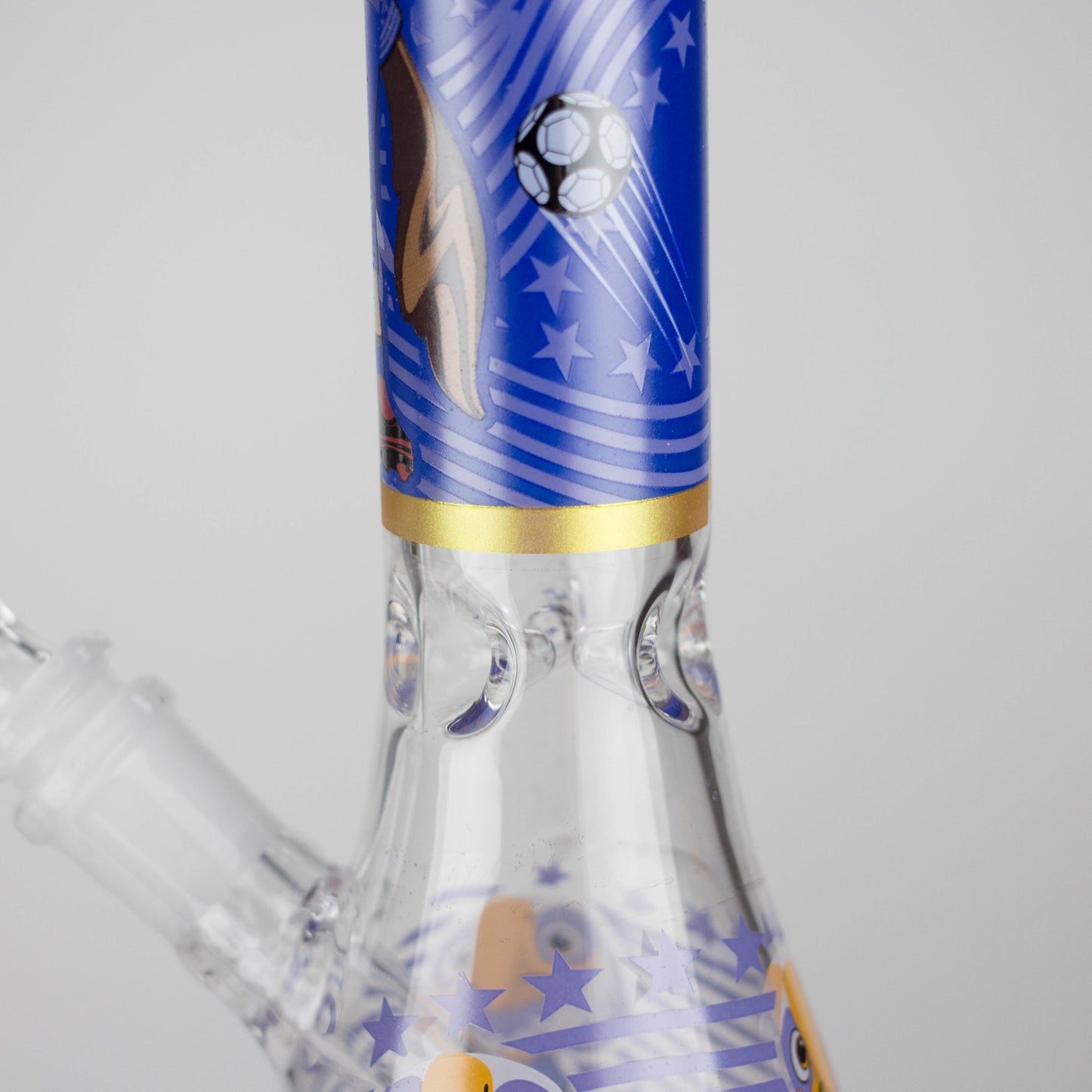 10" soccer world cup Design Glass Beaker Bong