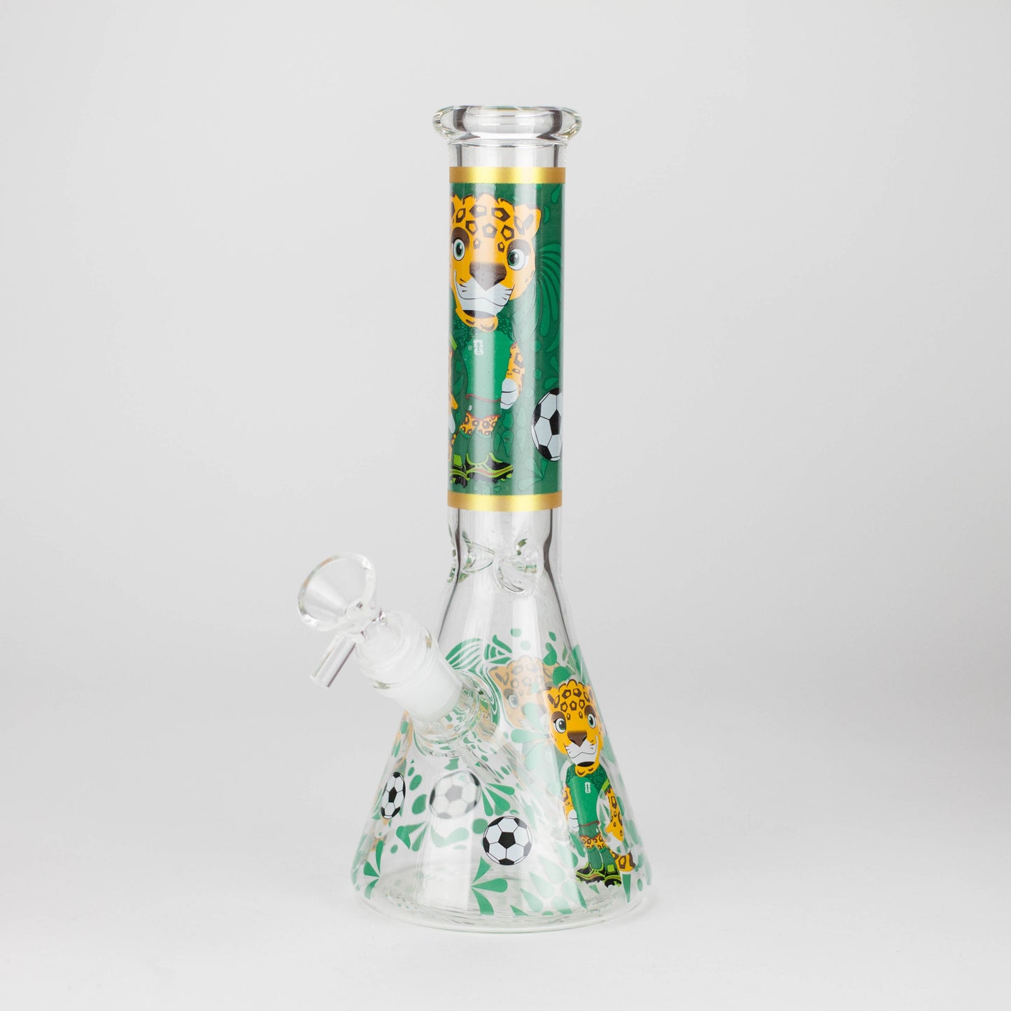 10" soccer world cup Design Glass Beaker Bong