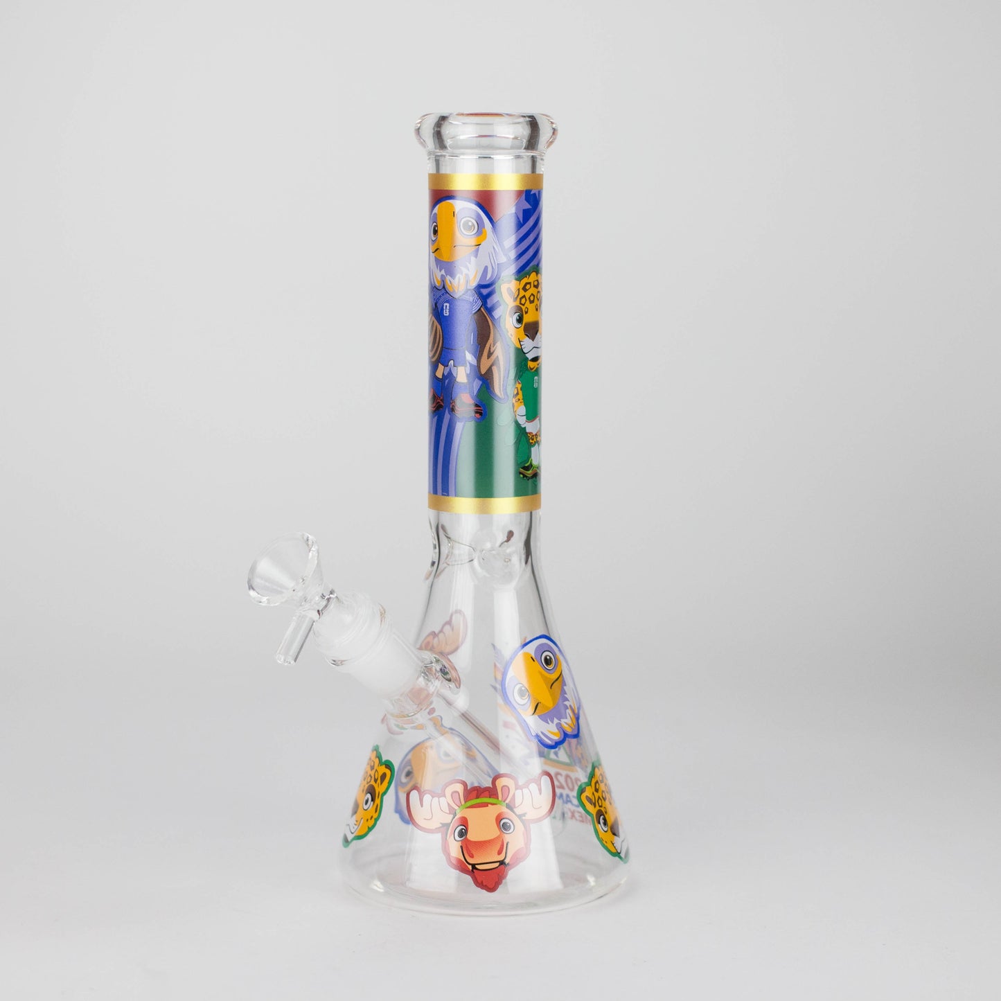 10" soccer world cup Design Glass Beaker Bong
